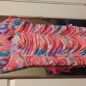 Pink Thin Strap Dress